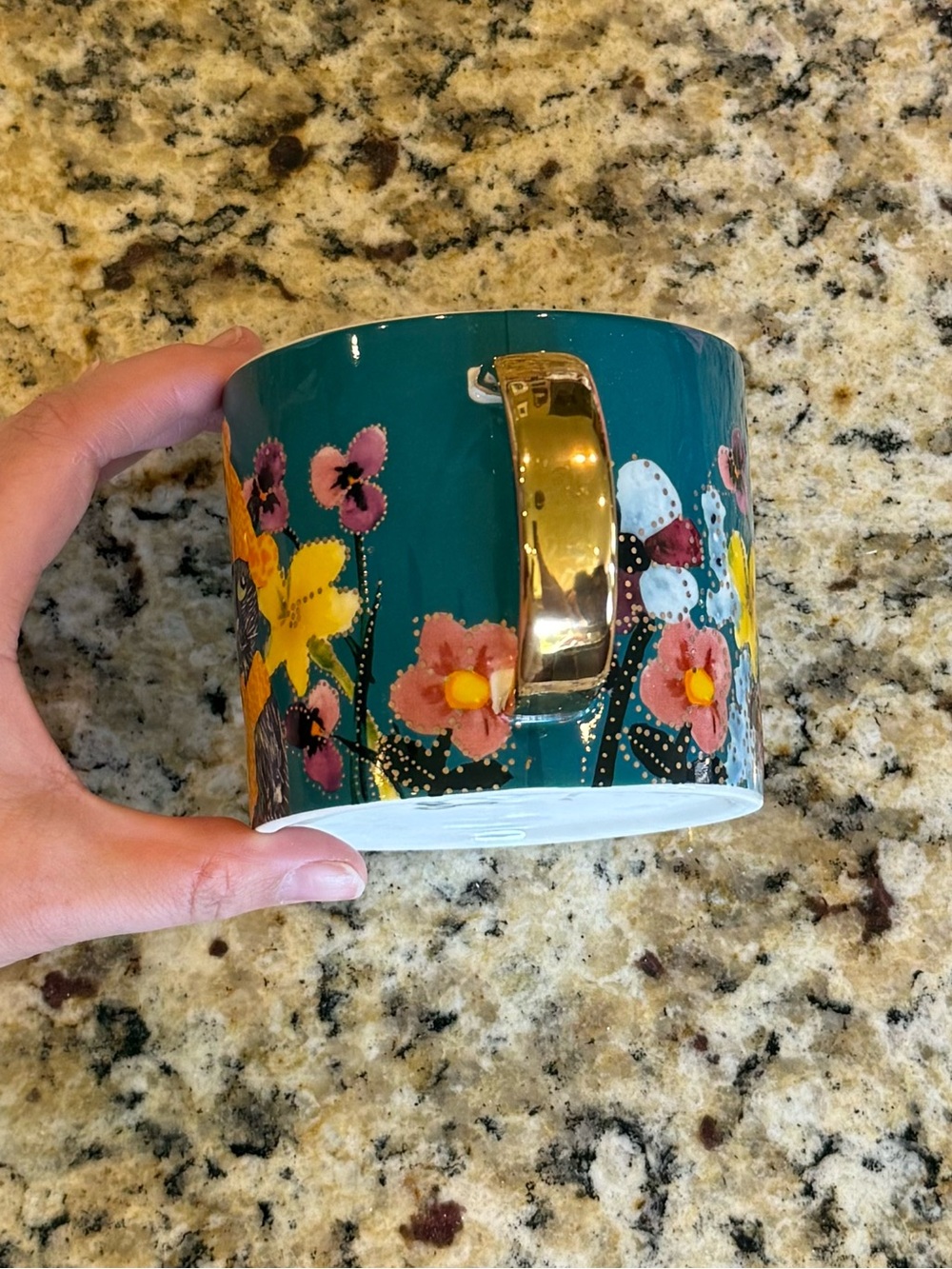 Anthropologie Francesca Kaye Feline Atelier Mug Turquoise - Picture 4 of 7